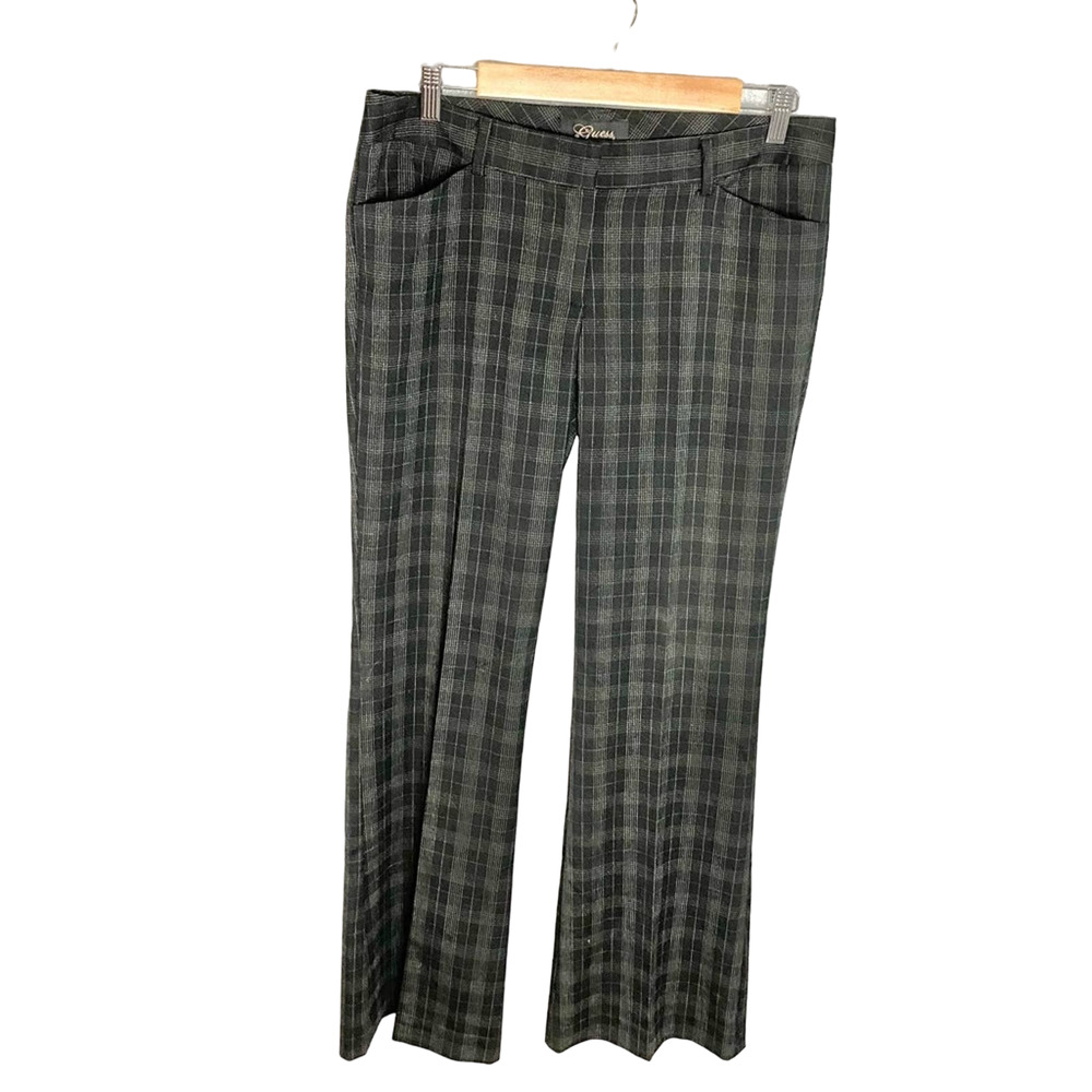 GUESS Vintage Y2K Plaid Flare Pants